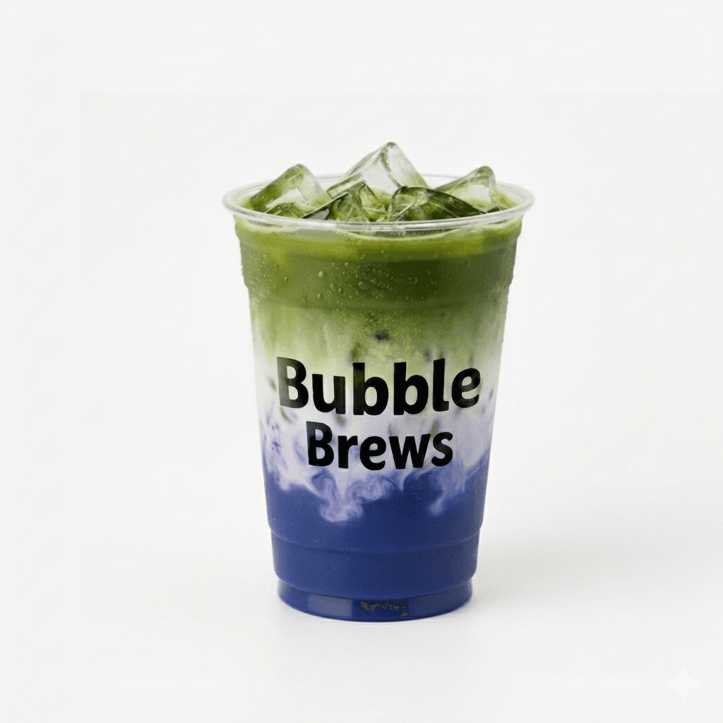 Blueberry Fusion Matcha Latte