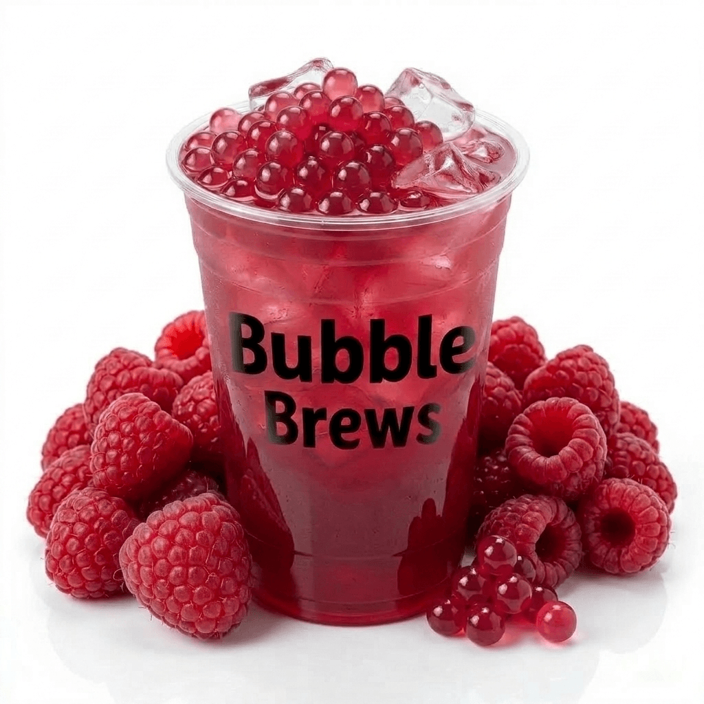 Rasberry Fruit Bubble Tea