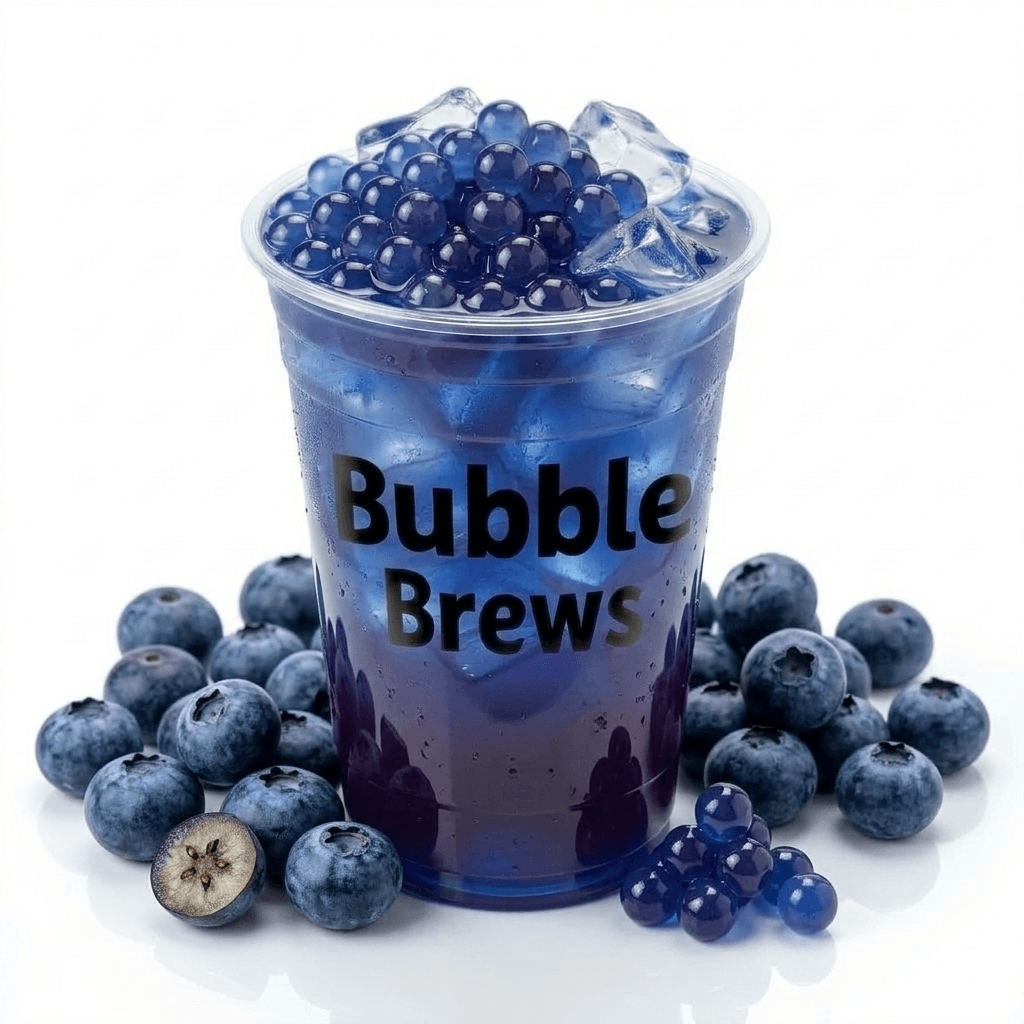Blueberry Apple Fruit Bubble Tea